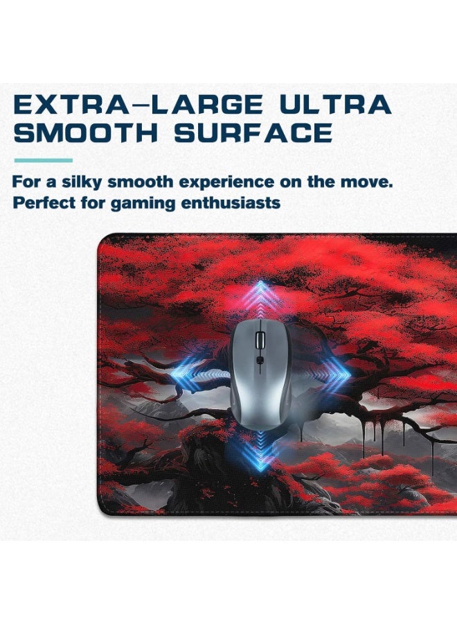 Full Moon Extended Gaming Mouse Pad with Stitched Edges 80×30cm XL Desk Mat for Gaming, Office, Keyboard, Mouse, Laptop, Workstation and Professional Desk Setups - Image 4