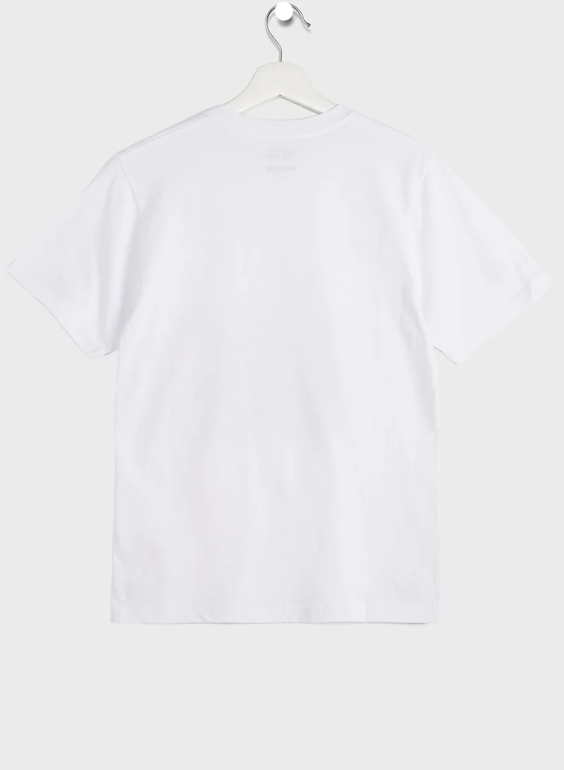 VANS Youth Reflective Checkerboard Flame T-Shirt