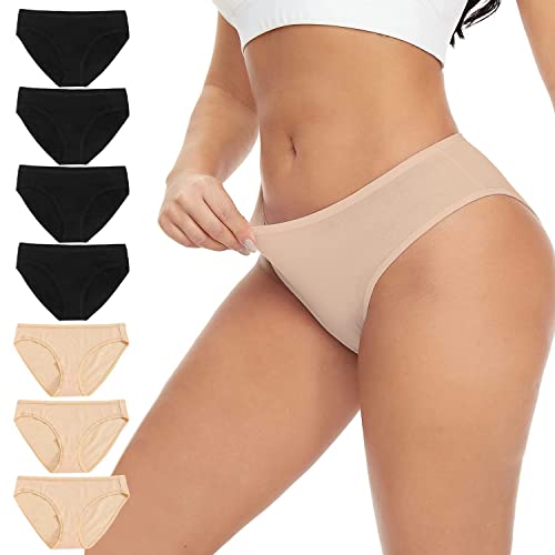 SNM Apparels Cotton Underwear for Women (7-Pack Basic Mix, Large) - Image 1