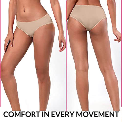 SNM Apparels Cotton Underwear for Women (7-Pack Basic Mix, Large) - Image 3