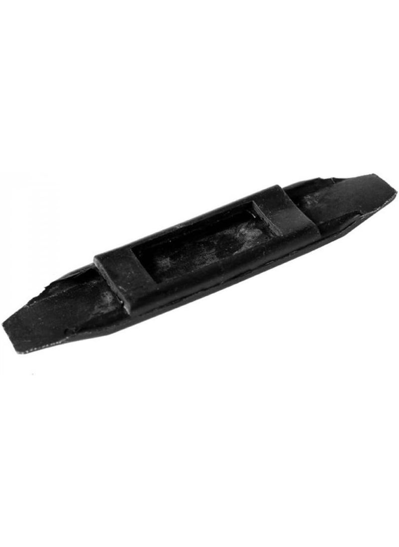 horze HORZE Rubber Curb Chain Guard  Black  One Size  - Image 2