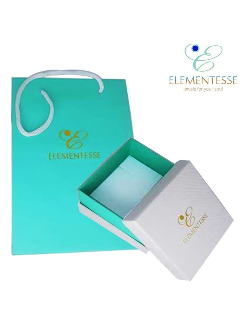 Elementesse Zircon Rose Gold Plating Steel Pendant With Chain For Mens - Image 5