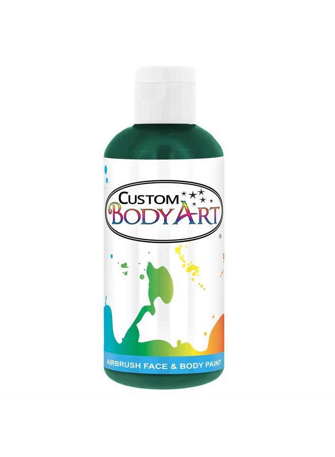 Custom Body Art 8-ounce Green Water Based Airbrush Body Art & Face Paint - Image 1
