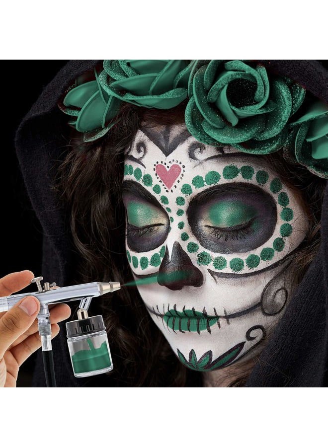 Custom Body Art 8-ounce Green Water Based Airbrush Body Art & Face Paint - Image 4