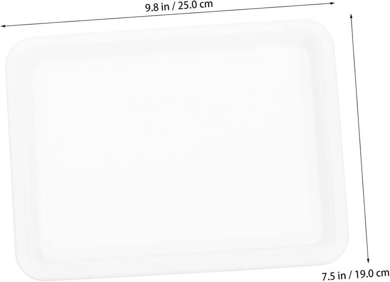 3Pcs Food Grade Plastic Experiment Tray Durable Art Tray for School Painting Craft Activities and Projects Lightweight Stackable Design for Easy Storage - Image 2