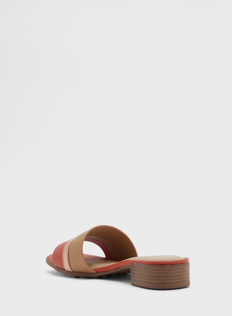 MODARE Mid Heels Sandals for Women – Sling Back Heel Sandals for Girls with Ankle Strap - Image 3