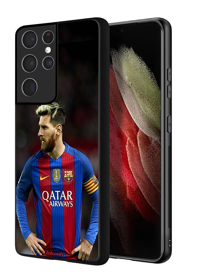 Tolwak Samsung Galaxy S21 Ultra 5G Protective Case Cover Messi Barcelona - Image 1