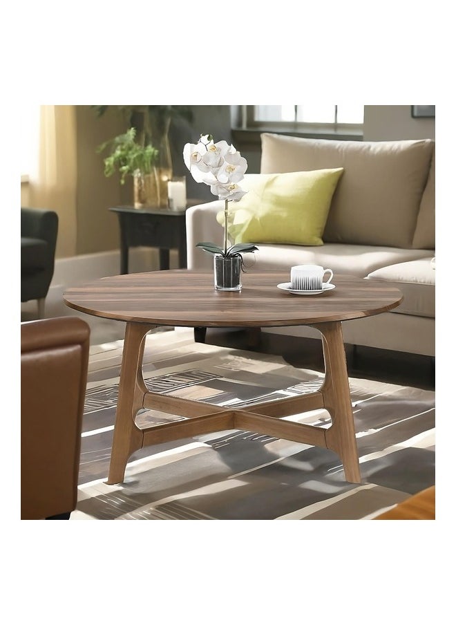 Round High-Quality And Durable Coffee Table Brown 10.6 X 88 X 88 Cm Maeve_C_Rd800 - pzsku/Z18D435D84AFB00627995Z/45/_/1727626121/0692dddd-d42e-4d62-9c17-3ca793f9b1d7