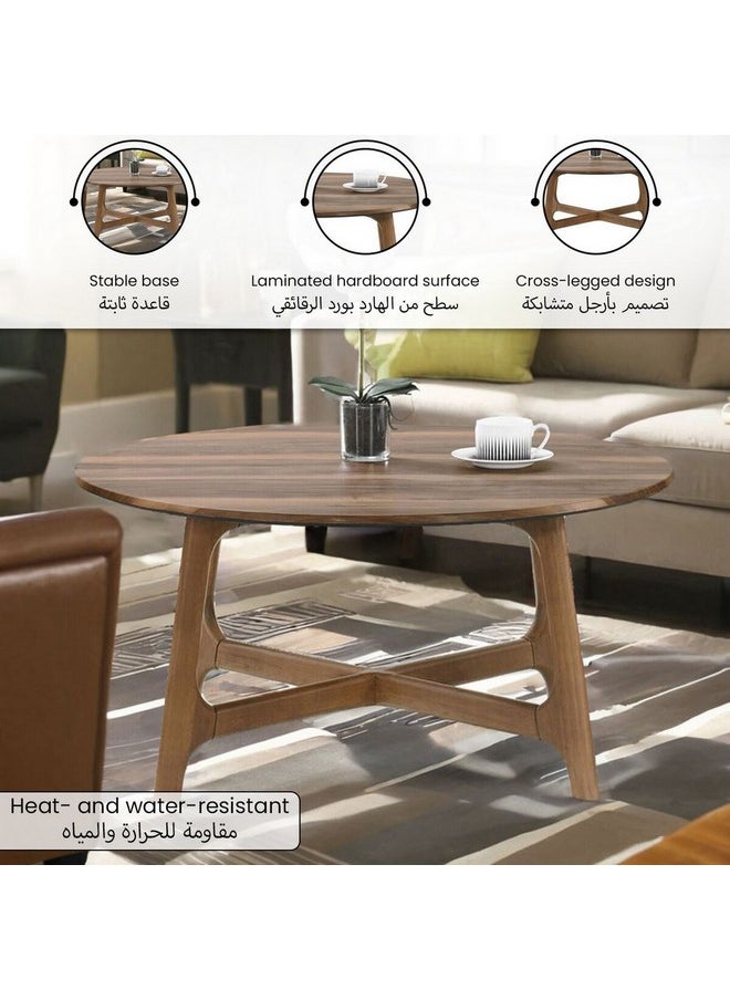 Round High-Quality And Durable Coffee Table Brown 10.6 X 88 X 88 Cm Maeve_C_Rd800 - pzsku/Z18D435D84AFB00627995Z/45/_/1737436762/f01a2e30-8258-4141-9703-7f70ad449222