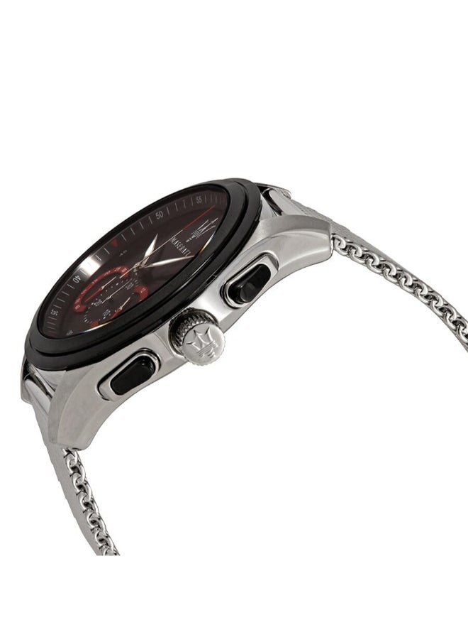 Maserati - Maserati Men's Traguardo Analog Display Analog Quartz Silver Watch - R8873612005 - Image 1