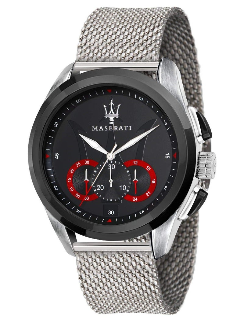 Maserati - Maserati Men's Traguardo Analog Display Analog Quartz Silver Watch - R8873612005 - Image 1