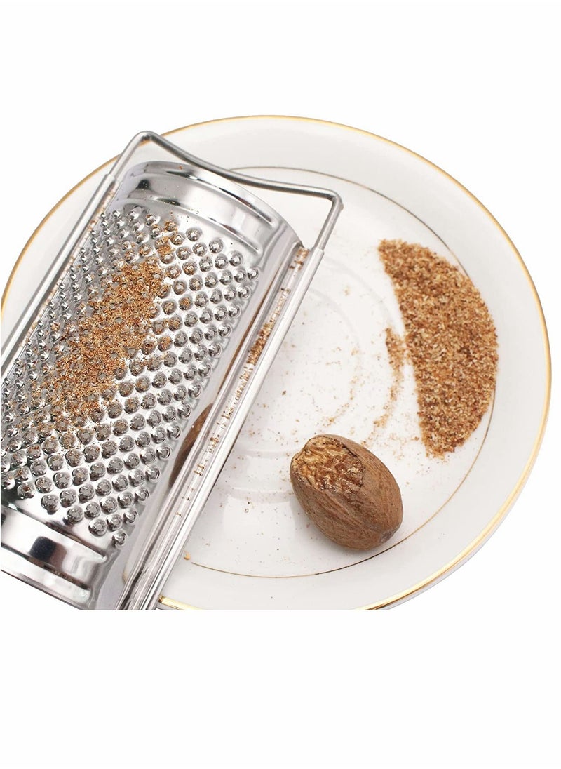 SYOSI Food Grater Cheese Grater Stainless Steel Grater for Ginger Garlic Nutmeg Chocolate Vegetables Lemon Dishwasher Safe Set of 5(Red)  - Image 5