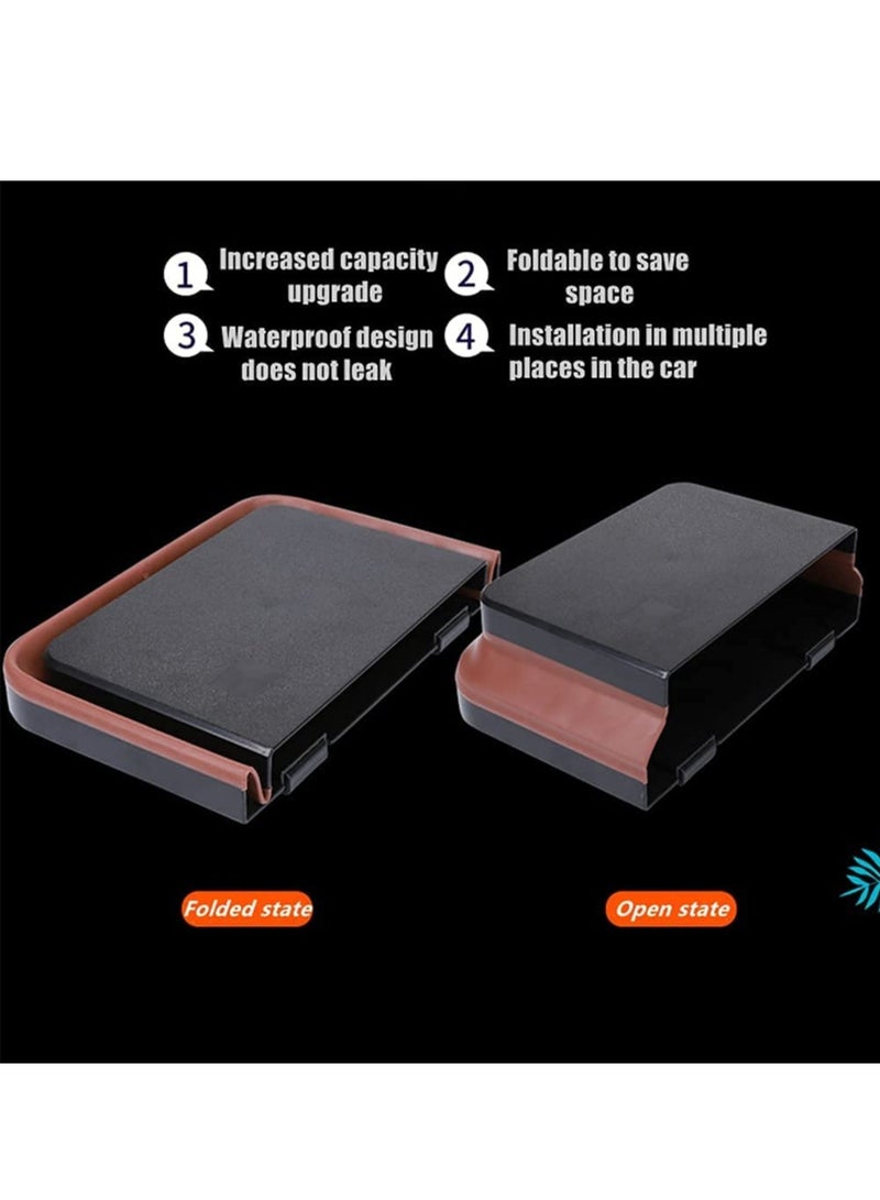 سلة مهملات سيارة محمولة مقاومة للتسرب للمقعد الخلفي حاوية مائية معلقة مع مشبك سهلة الاستخدام ملحقات السيارة للمركبات - Image 3