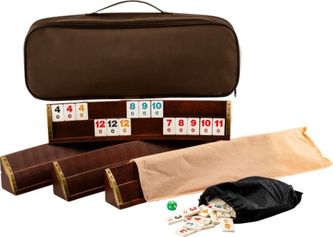 Eser Oval Okey Set, Natural Wooden Oval Okey Set (101 Okey Game Set) Wooden 1st Class Solid