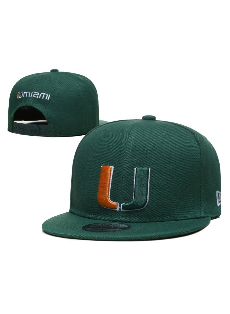 NEW ERA University of Miami Green Snapback Hat