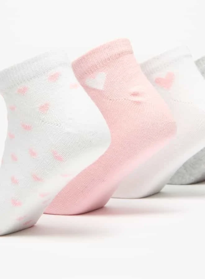 فلورا بيلا من شو إكسبرس طقم جوارب بناتي بخمس قطع بطول الكاحل