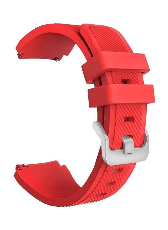 NIBEMINENT Rubber Strap For Samsung Gear S3 Red