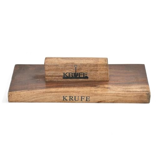 KRUFE Heavy-Duty Wooden Hand Float Trowel 10-Inch x 4.5-Inch Polished Wood Plastering Tool – Ideal for Concrete, Cement, Masonry, Wall Finishing, Flooring, Skimming, Rendering - Image 3