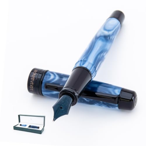 Monteverde Prima Fountain Pen Blue Swirl - S - Image 1