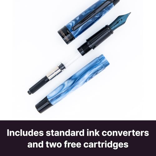 Monteverde Prima Fountain Pen Blue Swirl - S - Image 5