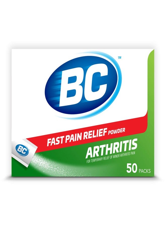 BC Powder Arthritis Pain Reliever, Aspirin Dissolve Packs, 50 Count Powder Packets - Image 1