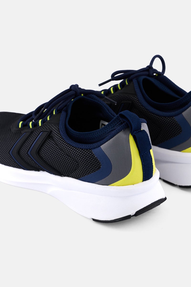 Hummel Men Flow Fit Lace Up Running Shoes, Black - Image 2