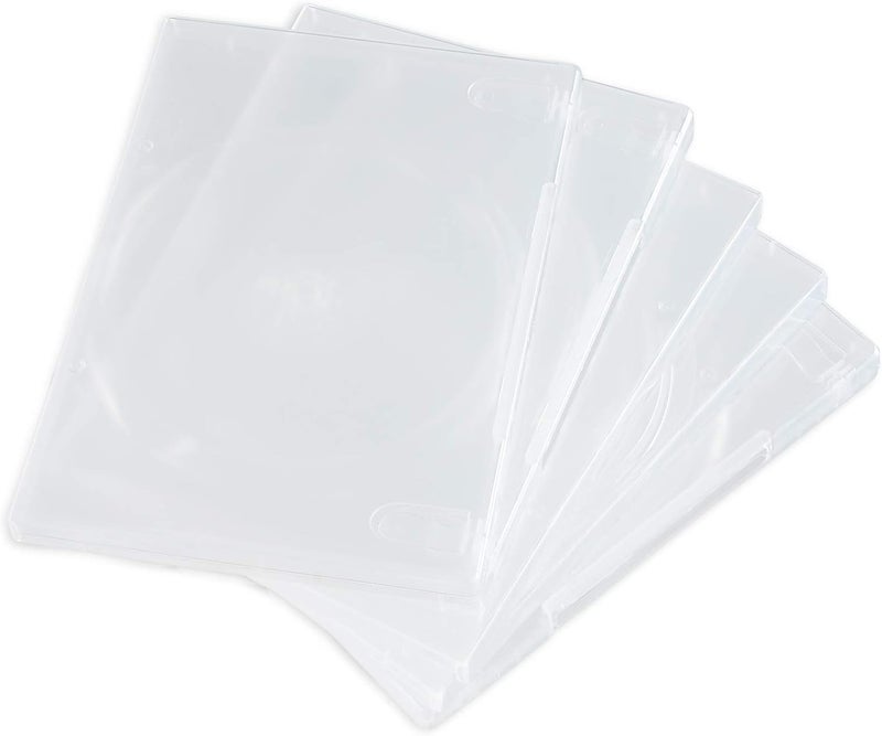 Maxtek 14mm Single Clear Standard DVD Case with Outter Clear Sleeve 25 PCs Disc Not Included - Image 2