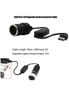 KASTWAVE USB A Male to 12V Car Socket Female Converter Cable  - Image 2