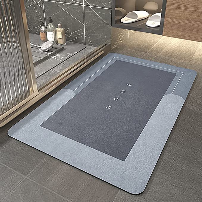 skyzone Water Absorbent mats for Bathroom Kitchen Floor mat Door Bathroom mat for Entrance Anti Slip mat for Bathroom Floor Foot Anti Skid Bathroom Shower mat (Multi Color & Design) - Image 1