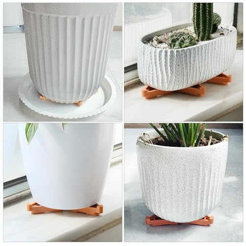 DIANZHU 12Pcs Flower Plant Pot Feet,Pot Toes Pot Lifters Supports Small to Large Flower Planters,Invisible Flower Pot Risers,Potted Plant Stand Feet,Flower Pot Feet Rack for Indoor and Outdoor Planters - Image 3