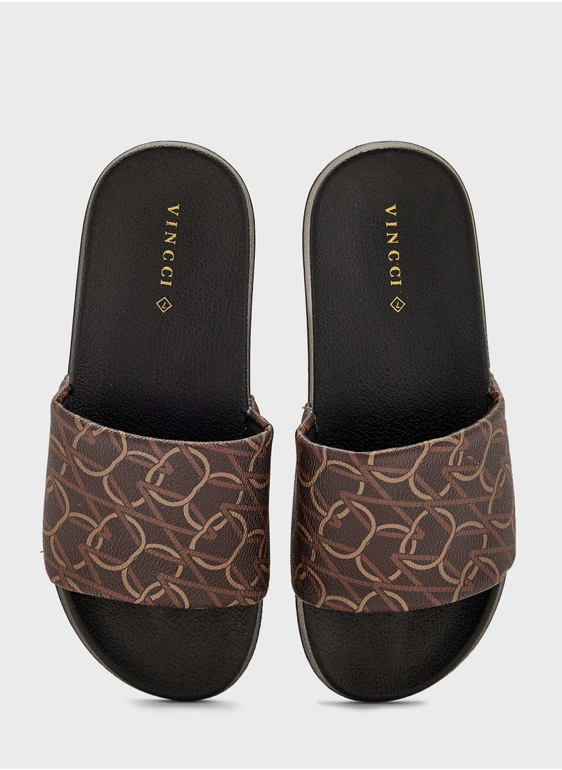 Vincci - Single Strap Flat Sandals - Image 1