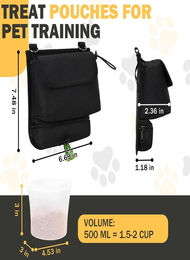 SIDESUGAR Dog Training Treat Pouch with 2-Cup Silicone Liner & Built in Poop Bag Holder Treat Pouches for Pet Training Adjustable Strap Fanny Pack for Dog Walking Wear Resistant Puppy Treat Snack Bag - Image 4