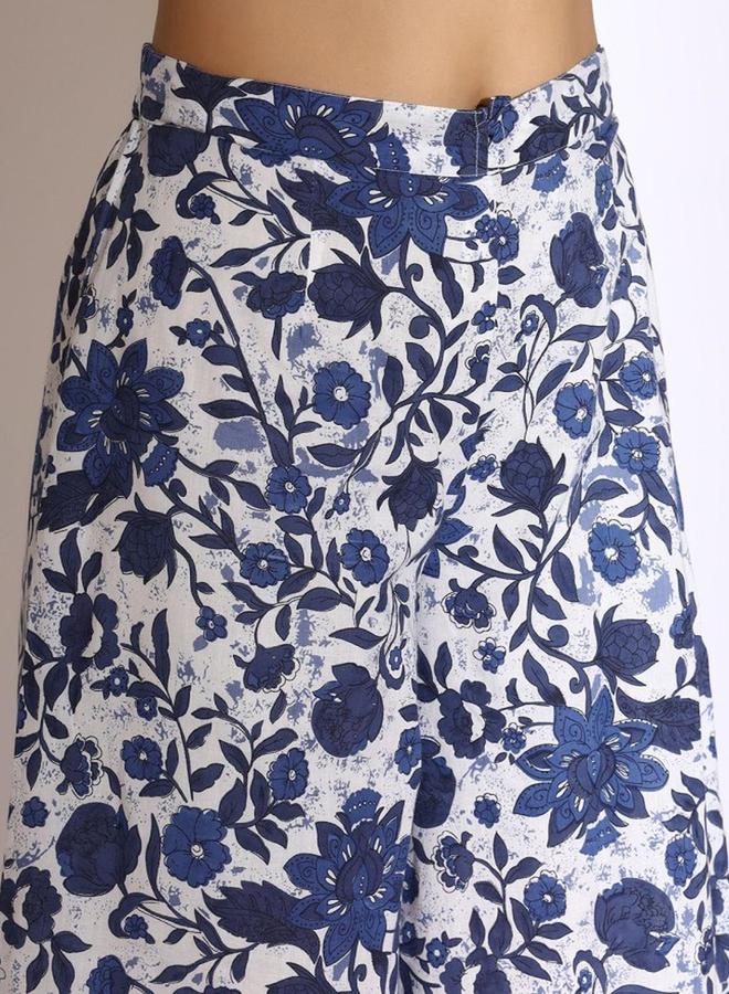 آي شين طقم نسائي من إيشين بطبعات زهور وبلوزة بكسرات وسروال - Image 3