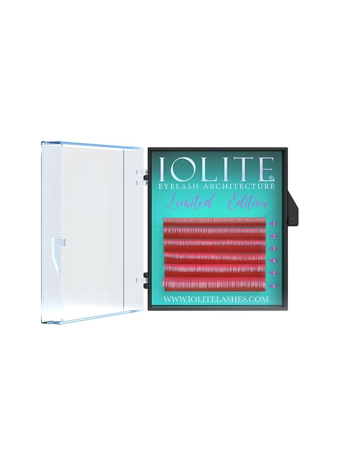 IOLITE رموش كلاسيكية ملونة Ombre وردي C Curl .01T مزيج 2