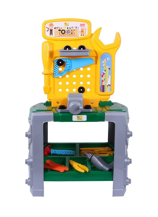Ogi Mogi Toys Kids Tool Bench, 33 Pieces Construction Workbench with Electric Drill, Pretend Role Play Toys, Learning Workshop Tools Box Set for Motor Skills, Kids Toddlers Age 3+ years  - Image 2