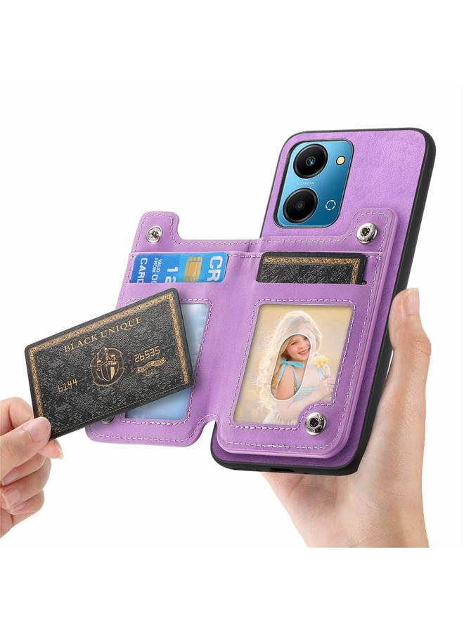 اس-توب جراب خلفي لهاتف Honor 90 Pro 5G Retro MagSafe مزود بسحاب وحقيبة بطاقات - Image 4