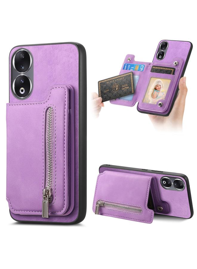 اس-توب جراب خلفي لهاتف Honor 90 Pro 5G Retro MagSafe مزود بسحاب وحقيبة بطاقات - Image 1