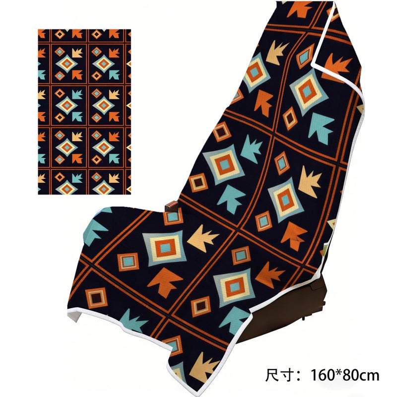 Cross-Border Foreign Trade New Model Car Seat Cover Two-In-One Beach Towel, Absorbent, Warm, Soft, Large Bath Towel for Beach and  Swimming - Image 1