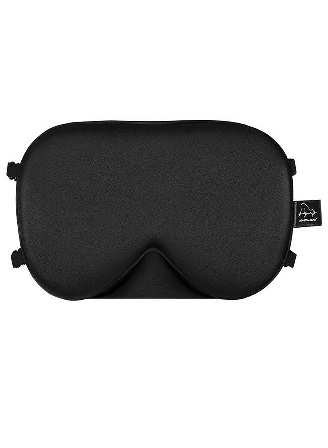 ALASKA BEAR Sleep Mask 2 Straps, Mulberry Silk, Twin Thin Elastic Bands Stay Put All Night, Smooth Eye Mask Two Adjustable Head Strings and Nose Baffle - Image 1