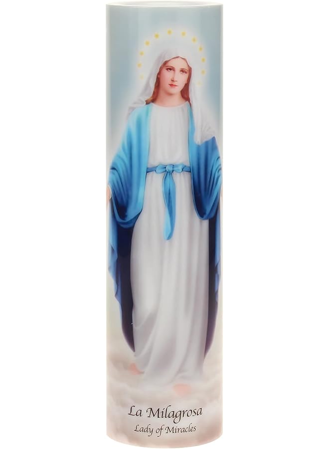 Green Tiger Lady of Miracles Flameless LED Devotional - Image 1