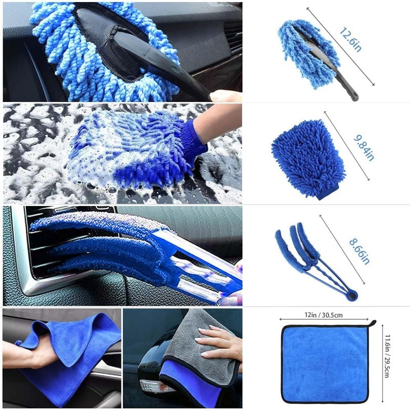 Outigu 30 Piece Car Cleaning and Detailing Kit with Drill Brush Set - Image 3
