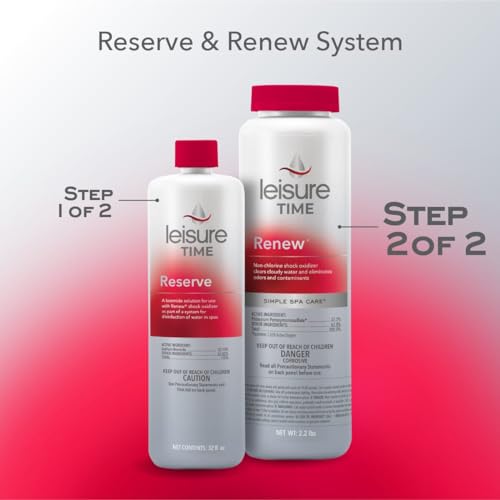 Leisure Time RENU2 Renew Non-Chlorine Shock Treatment, Non-Chlorine Oxidizer for Hot Tubs and Spas, Restores Water Clarity and Freshness, Gentle on Skin, 2.2 lbs - Image 2