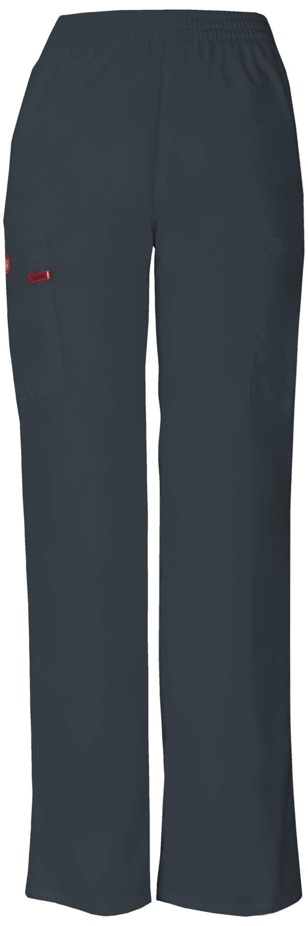 Dickies Women's EDS Signature Natural Rise Pull-On Pant, Pewter, XX-Small Petite - Image 2