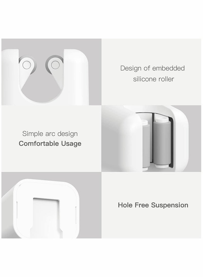 SYOSI Broom Mop Holder, 3 Pcs Wall Mount Broom Stands Rack, Sturdy Self-Adhesive  - Image 2