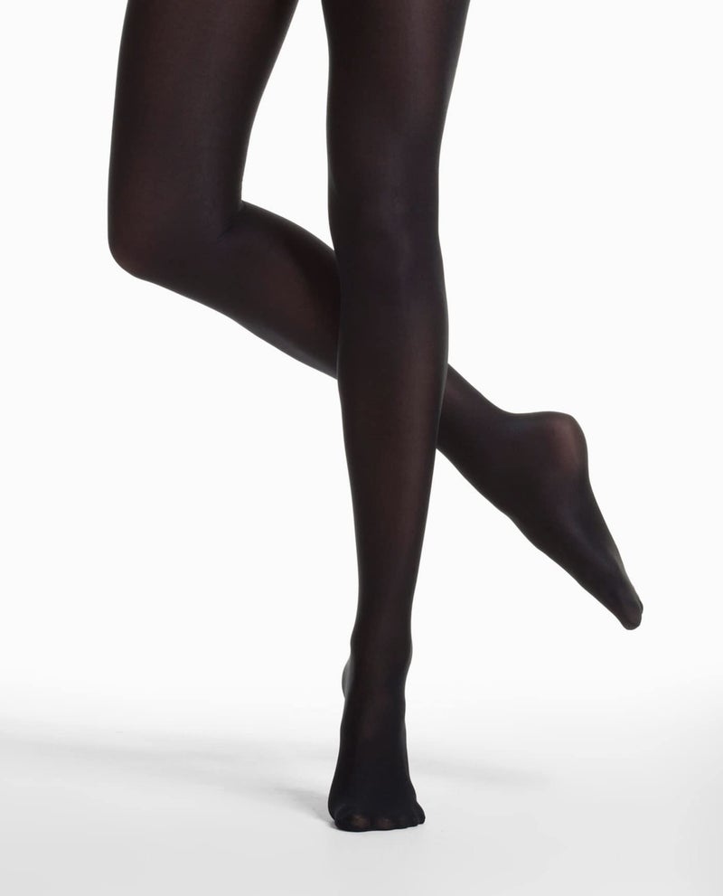 Danskin Women's Shimmery Footed Tight,Black,D - Image 2