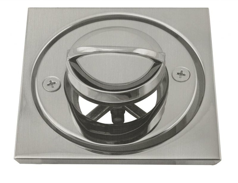 Westbrass D3201-07 Roman Tub Drain Trim with 4-1/4" OD Tile Square, Satin Nickel - Image 3