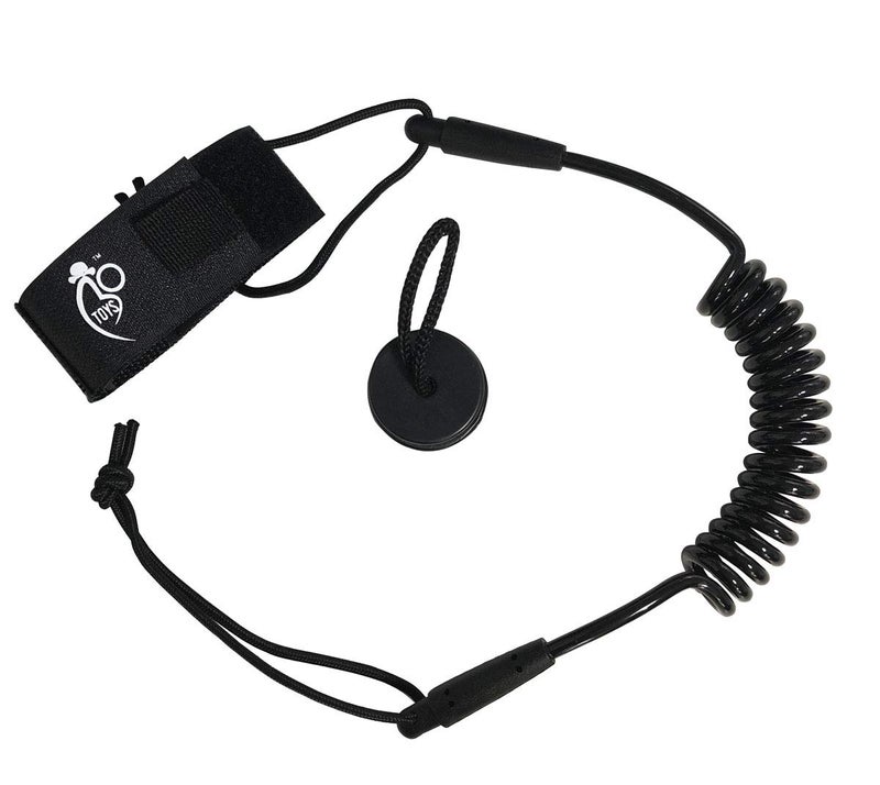 Bo-Toys Body Board Coiled PRO Wrist Leash Comfortable Lightweight Padded Neoprene Cuff - Image 3