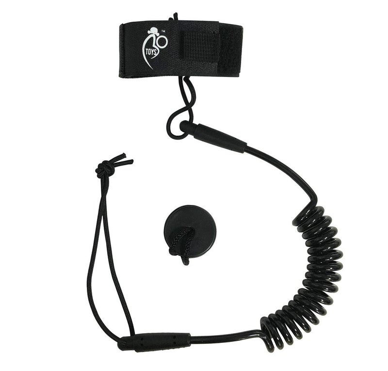 Bo-Toys Body Board Coiled PRO Wrist Leash Comfortable Lightweight Padded Neoprene Cuff - Image 1