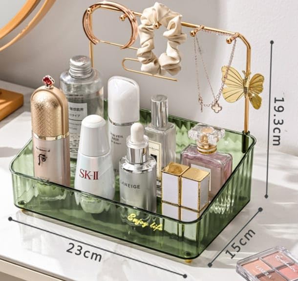Luteti Luteti Jewelry Organizer Hanging Jewelry Stand Holder Necklace Holder Ring Storage Rack Organizer Tabletop Display Tray Hanger  - Image 2