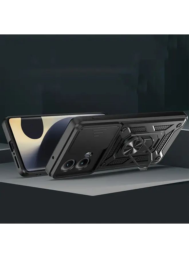 Blue Metal Bracket Heavy Duty Shockproof Case for Moto G Stylus 5G 2022 - Image 4